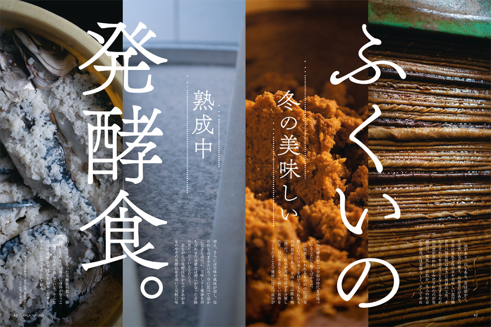 月刊ウララ 2020年1月号 第1特集「ふくいの発酵食。」1
